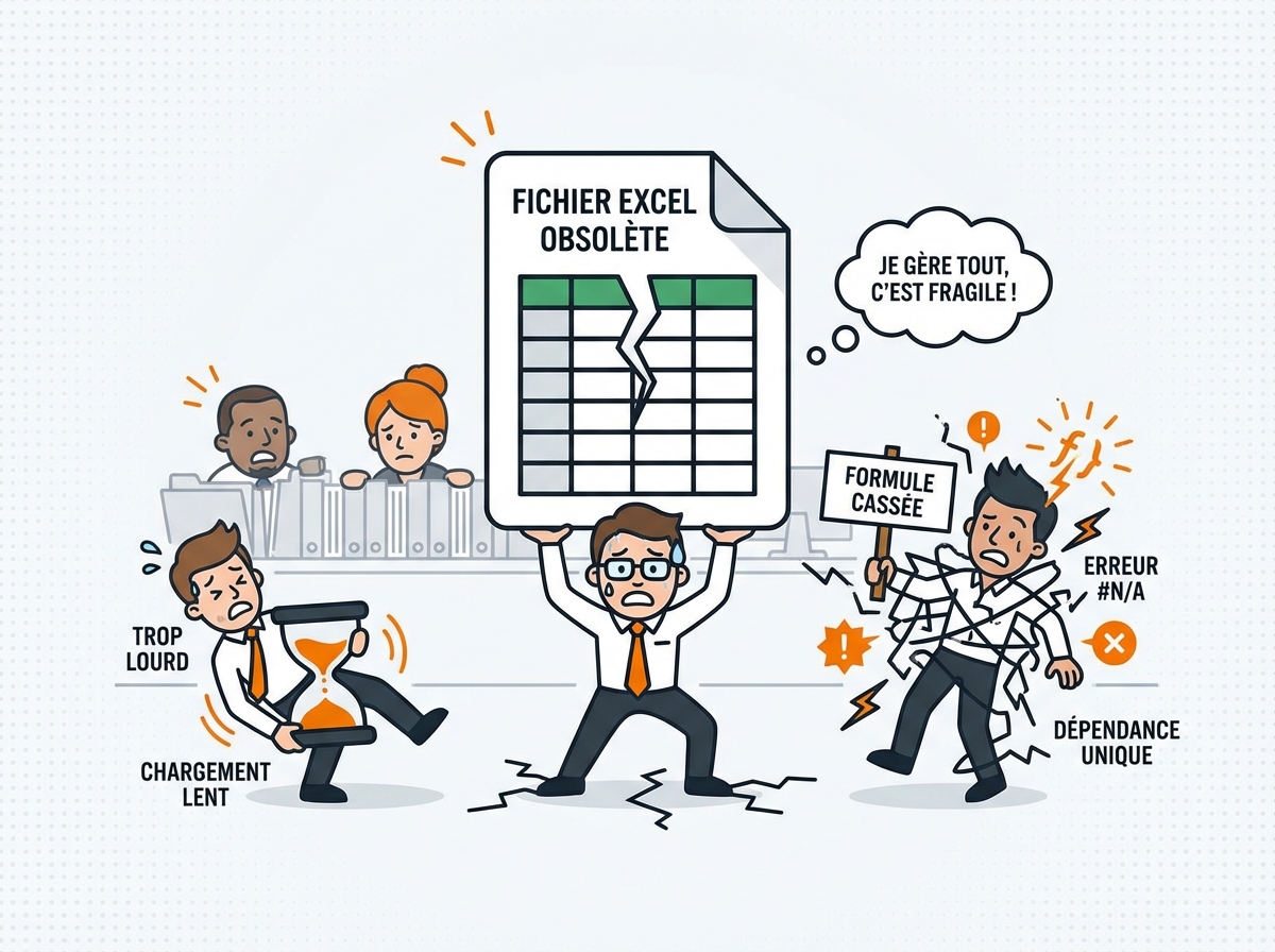 Le syndrome du fichier Excel critique - limites des tableurs pour les PME